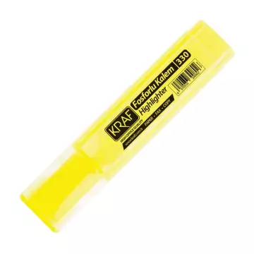 Kraf 330 Fosforlu Kalem Sarı Renk