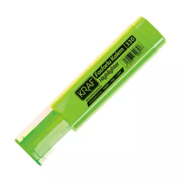 Kraf 330 Fosforlu Kalem Yeşil Renk
