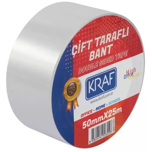 Kraf Çift Taraflı Bant 50 mm x 25 m