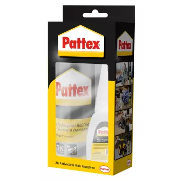 Pattex 2K Aktivatörlü Hızlı Yapıştırıcı 100 ml + 25 ml