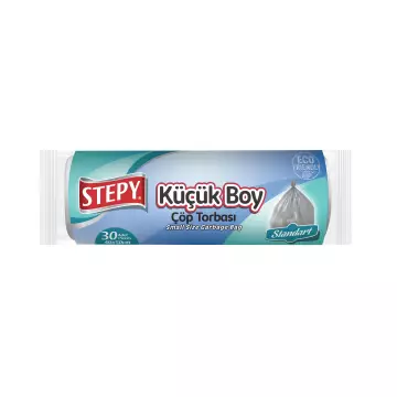 Stepy Çöp Torbası Mini Boy Şeffaf 40x50