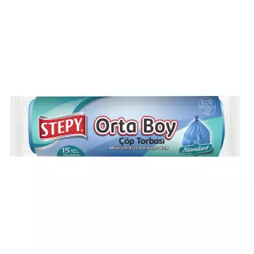 Stepy Çöp Torbası Orta Boy Mavi 55x60