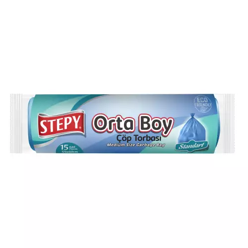 Stepy Çöp Torbası Orta Boy Mavi 55x60