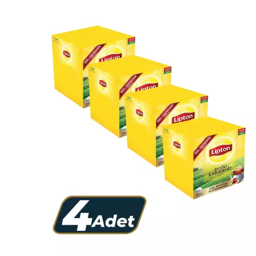 Lipton Doğu Karadeniz Demlik Poşet Çay 500'lü - 4 Adet