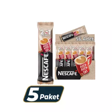 Nescafe 2'si 1 Arada Kahve 10 gr 56'lı Paket - 5 Adet