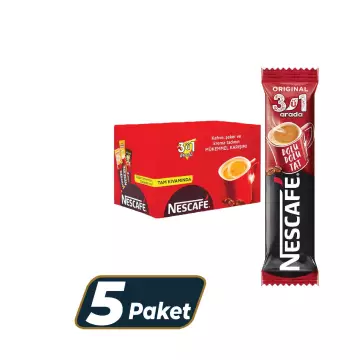 Nescafe 3'ü 1 Arada Kahve 17.5 gr 72'li Paket - 5 Adet