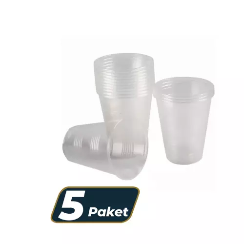 Asorty Plastik Bardak 100'lü Paket - 5 Paket