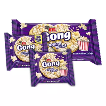 Eti Gong Mısır ve Pirinç Patlağı 64 gr 16'lı Koli