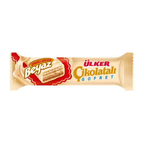 Ülker Beyaz Çikolatalı Gofret 36 gr 24'lü Paket