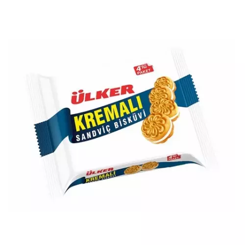 Ülker Kremalı Sandviç Bisküvi 61 gr 4’lü Paket