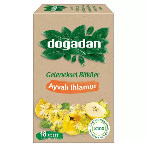 Doğadan Ayvalı Ihlamur Bitki Çayı 18'li Paket