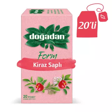 Doğadan Form Kiraz Saplı Bitki Çayı 20'li Paket