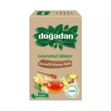 Doğadan Zencefil Ihlamur Ballı Bitki Çayı 18'li Paket