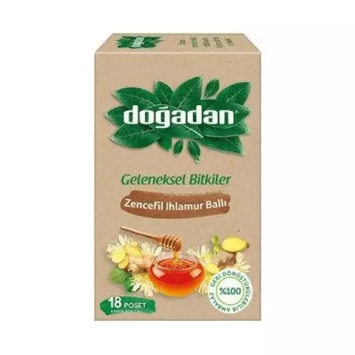 Doğadan Zencefil Ihlamur Ballı Bitki Çayı 18'li Paket