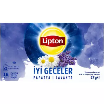 Lipton İyi Geceler Papatya & Lavanta Bitki Çayı 18'li Paket