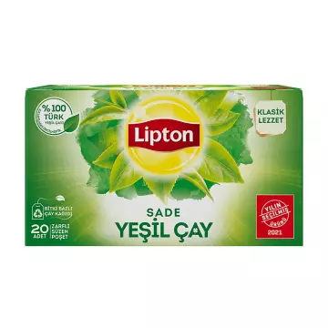 Lipton Yeşil Çay Sade 20'li Paket