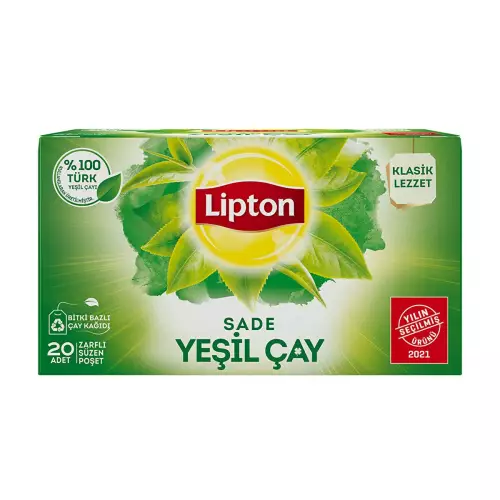 Lipton Yeşil Çay Sade 20'li Paket