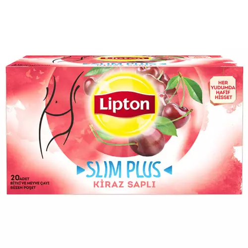 Lipton Slim Plus Kiraz Saplı Bitki Çayı 20'li Paket
