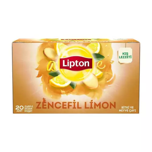 Lipton Zencefil Limon Bitki Çayı 20'li Paket