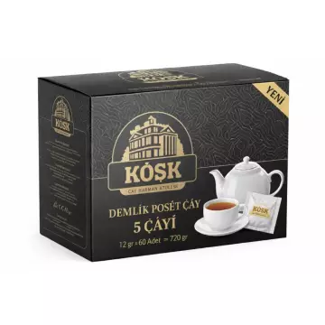 Köşk Demlik Poşet Çay - 5 Çayı 12 gr x 60 Adet - 720 gr