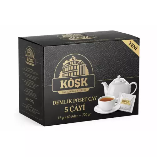 Köşk Demlik Poşet Çay - 5 Çayı 12 gr x 60 Adet - 720 gr