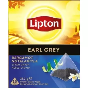 Lipton Earl Grey Bardak Poşet Çay 26.2 gr 15'li