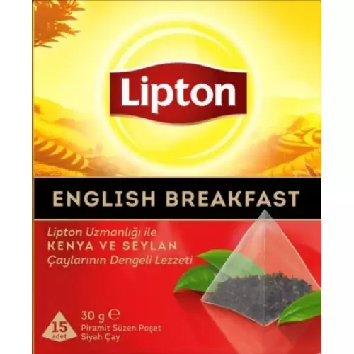 Lipton English Breakfast Bardak Poşet Çay 30 gr 15'li