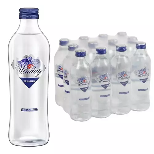 Uludağ Premium Su 0,33 lt Cam Şişe 12'li