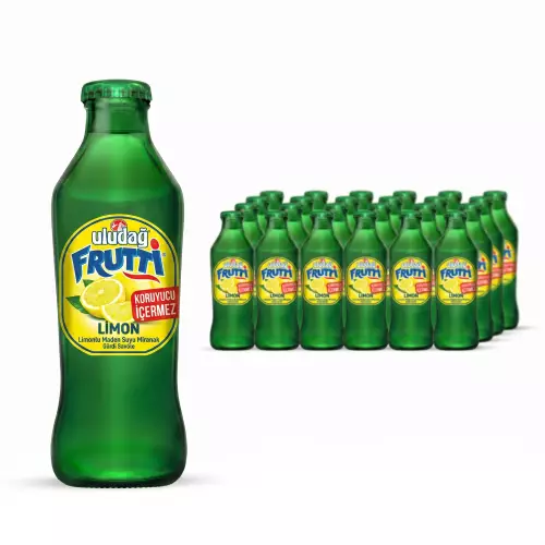 Uludağ Frutti Limon Cam 200 ml 24′lü Paket