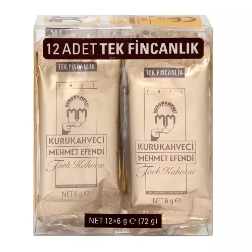 Mehmet Efendi Türk Kahvesi 6 gr 12'li Paket