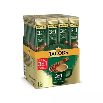 Jacobs 3'ü 1 Arada Yoğun Lezzet 18 gr 40'lı Paket