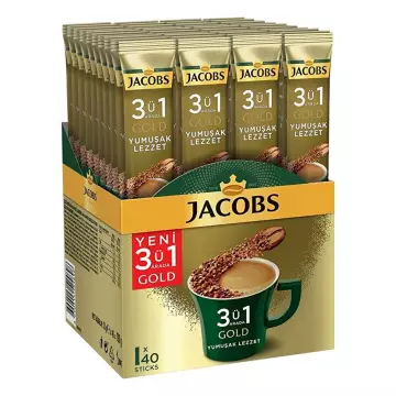 Jacobs 3'ü 1 Arada Yumuşak Lezzet 18 gr 40'lı Paket