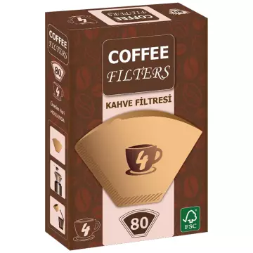 Coffee Filters Filtre Kahve Kağıdı No:4 80'li Paket