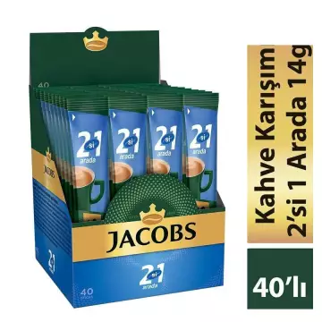 Jacobs 2'si 1 Arada Kahve 10.5 gr 40'lı Paket