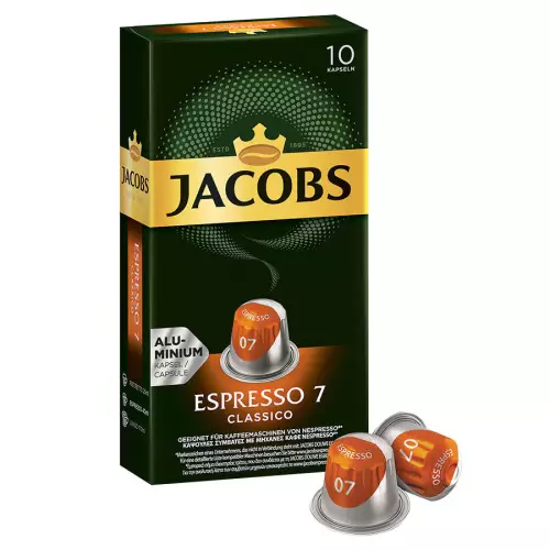 Jacobs Espresso 7 Classico Kapsül Kahve 10'lu (Nespresso Uyumlu)