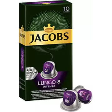 Jacobs Espresso Lungo 8 Intense Kapsül Kahve 10'lu (Nespresso Uyumlu)
