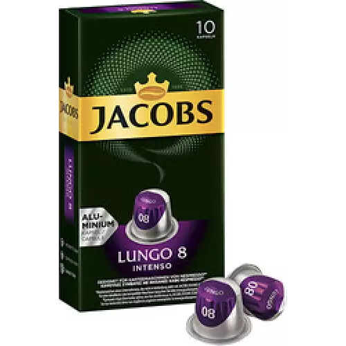 Jacobs Espresso Lungo 8 Intense Kapsül Kahve 10'lu (Nespresso Uyumlu)