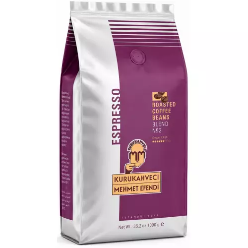Mehmet Efendi Espresso No.3 Çekirdek Kahve 1000 gr