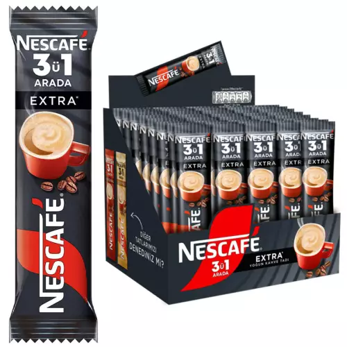 Nescafe 3'ü 1 Arada Extra Kahve 16.5 gr 48'li Paket