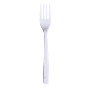 Asorty Eco Plastik Çatal 100'lü Paket - 16.5 cm Beyaz