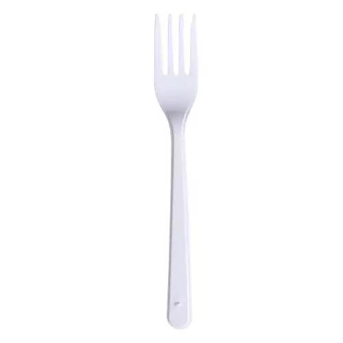Asorty Eco Plastik Çatal 100'lü Paket - 16.5 cm Beyaz