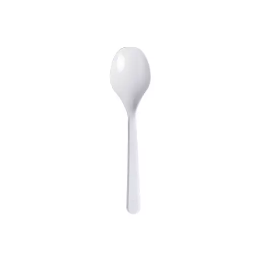 Asorty Eco Plastik Tatlı Kaşık 100'lü Paket - 12.5 cm Beyaz