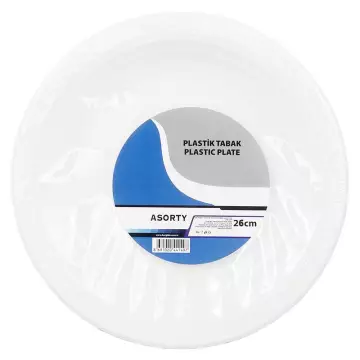 Asorty Plastik Tabak 26 cm 25’li Paket