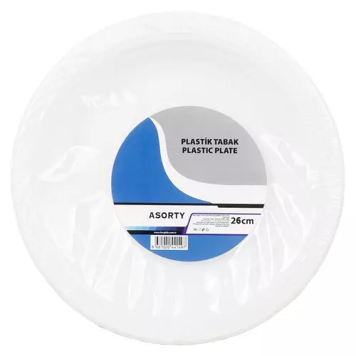 Asorty Plastik Tabak 26 cm 25’li Paket