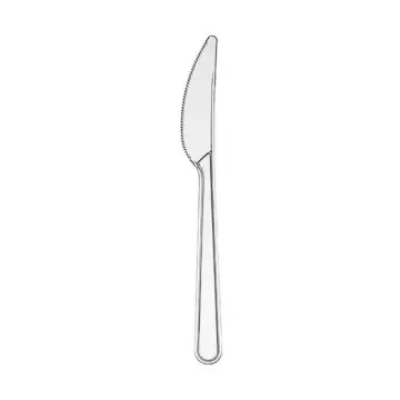 Asorty Plastik Bıçak Uzay Serisi 50'li Paket - 18.5 cm Şeffaf