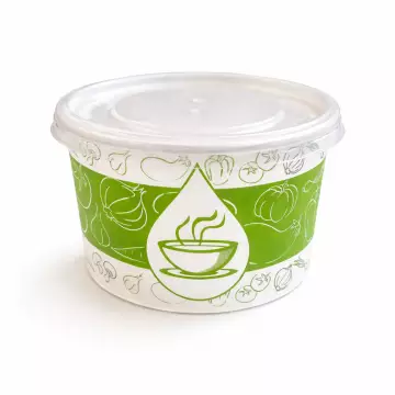 Çorba Kasesi Kapaklı 16 Oz x 500 adet