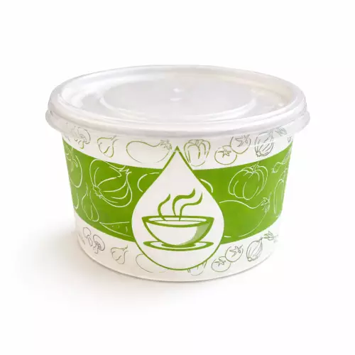 Çorba Kasesi Kapaklı 16 Oz x 500 adet