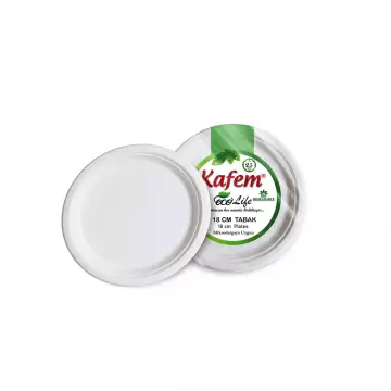 Kafem Ekolojik Karton Tabak 18 cm 25'li