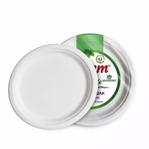 Kafem Ekolojik Karton Tabak 26 cm 25'li