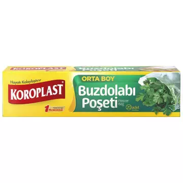 Koroplast Buzdolabı Poşeti Orta Boy 24x38 cm 20'li